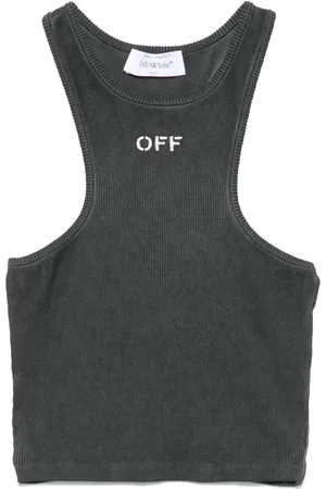OFF-WHITE Top con logo bordado