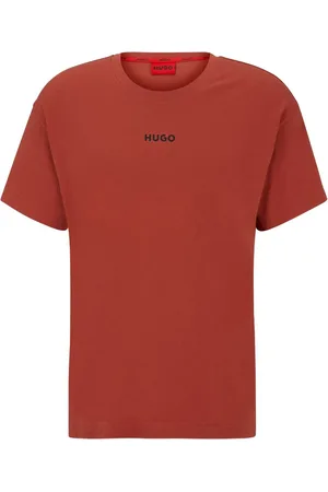 HUGO BOSS Playera con cuello redondo y logo estampado