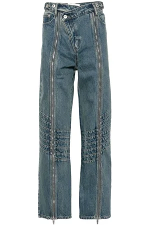 Feng Chen Wang Jeans rectos con pinzas