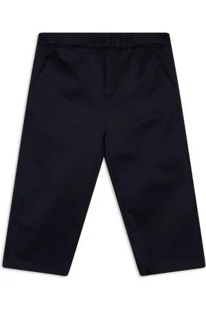 VERSACE Pantalones con logo bordado