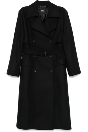 HUGO BOSS Gabardina con cinturón