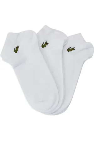 Lacoste Set de tres pares de calcetines con logo bordado