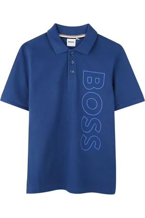 HUGO BOSS Playera tipo polo con logo estampado