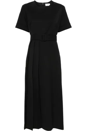 P.A.R.O.S.H. Vestido midi con diseño pliegues