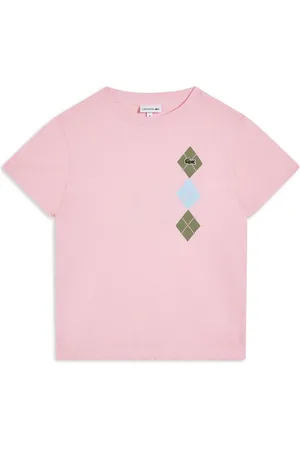 Lacoste Playera con estampado Argyle