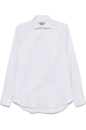CANALI Camisa con estampado de rayas diplomáticas