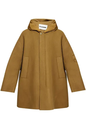 Jil Sander Abrigo con logo en jacquard