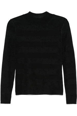 Emporio Armani Suéter sin costuras con cuello falso
