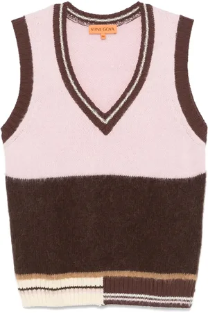 STINE GOYA Chaleco con cuello en V