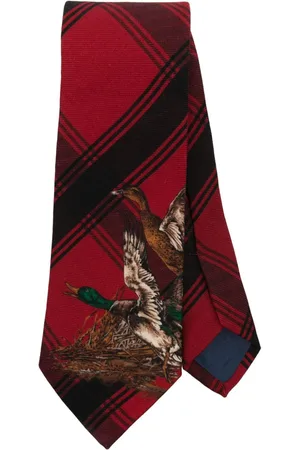 Ralph Lauren Corbata con estampado de cuadros