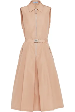 Prada Vestido midi con cinturón