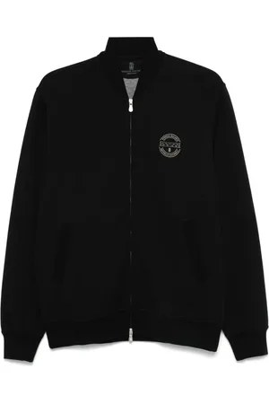 Brunello Cucinelli Sudadera con logo estampado
