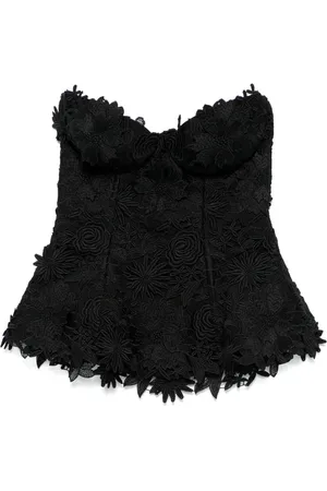 GIUSEPPE DI MORABITO Bustier con encaje floral