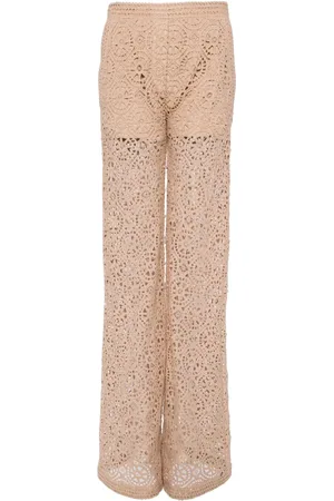 Elie saab Pantalones de macramé