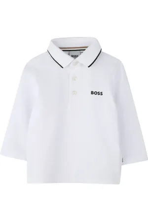 HUGO BOSS Playera tipo polo con logo estampado