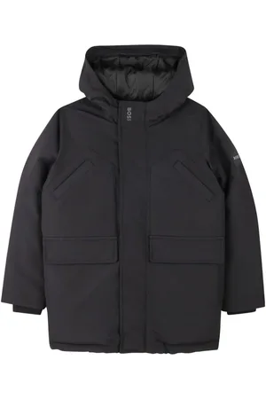HUGO BOSS Abrigo con aplique del logo