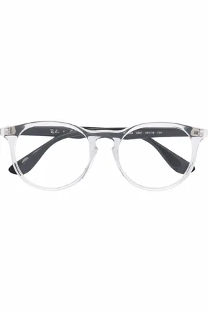 Ray-Ban Lentes de sol con armazón redonda estilo carey