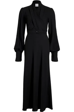Patou Vestido largo con diseño cruzado