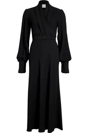 Patou Vestido largo con diseño cruzado