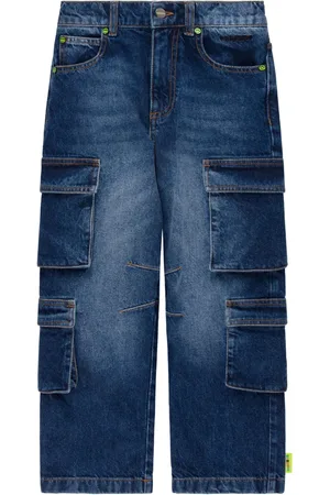 BARROW Jeans cargo con diseño recto