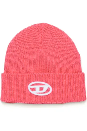 Diesel Gorro tejido con parche del logo