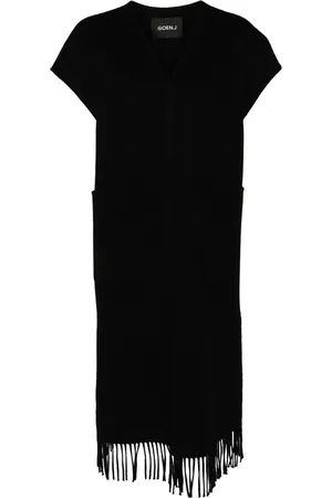 GOEN.J Vestido con doble cara y flecos