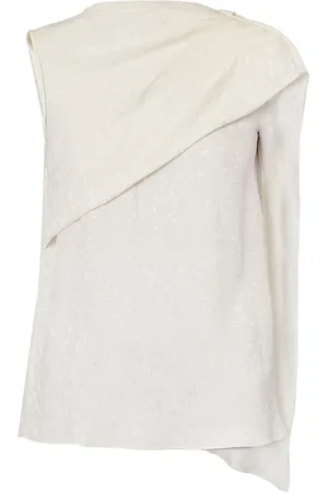 Erdem Blusa drapeada con diseño asimétrico