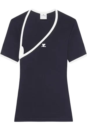 Courrèges Playera Slash Contrast
