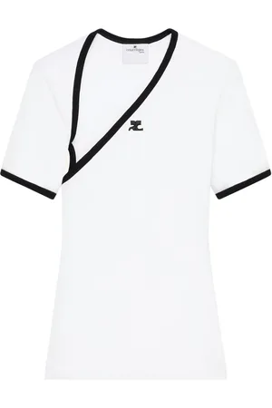 Courrèges Playera Slash Contrast