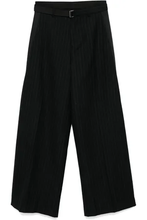 SACAI Pantalones con motivo de rayas diplomáticas