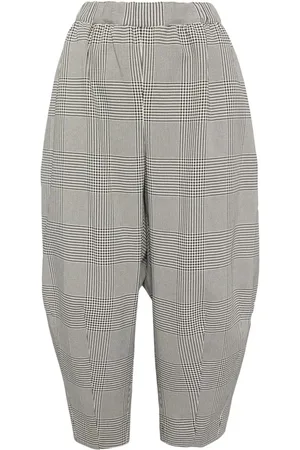 Comme des Garçons Pantalones de vestir con motivo pied de poule