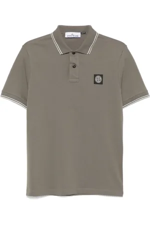 Stone Island Playera tipo polo con motivo Compass