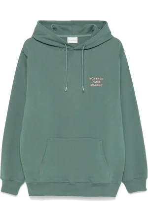 Drôle de Monsieur Hoodie con eslogan estampado