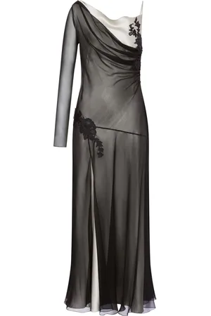 Alberta Ferretti Vestido largo con diseño drapeado