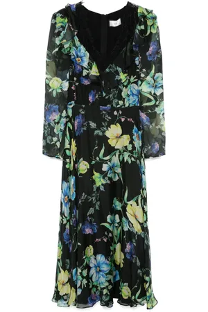 NISSA Vestido midi con estampado floral