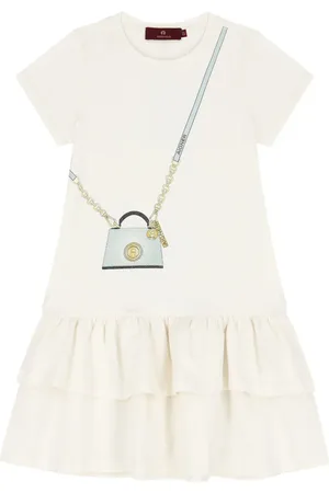 Aigner Vestido con bolsa estampada