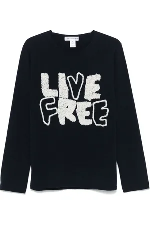 Comme des Garçons Suéter Live Free de COMME DES GARÇONS SHIRT x Fred Perry