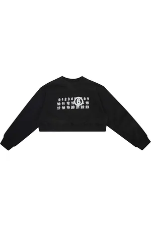Maison Margiela Sudadera corta con motivo de número