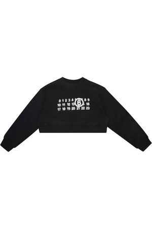 Maison Margiela Sudadera corta con motivo de número