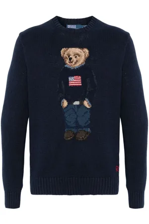 Ralph Lauren Suéter con motivo Flag Bear