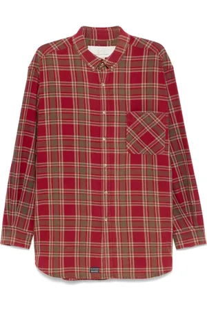 ERL Camisa con motivo de cuadros