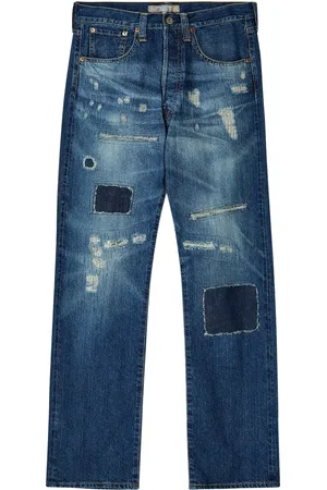 JUNYA WATANABE Jeans rectos con efecto envejecido