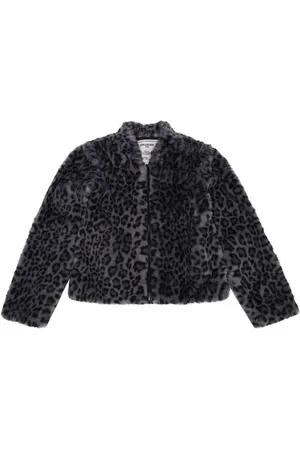 Zadig & Voltaire Chamarra de pelo con estampado de leopardo