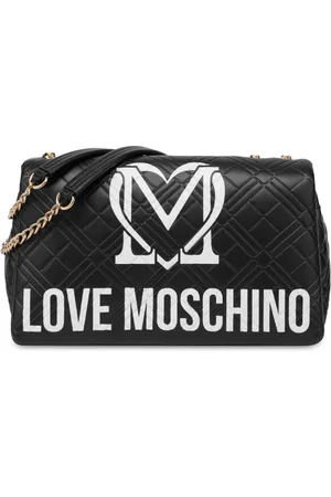 Moschino Bolsa de hombro con logo estampado
