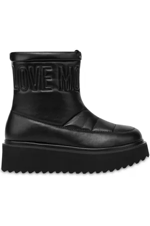 Moschino Botas con logo bordado