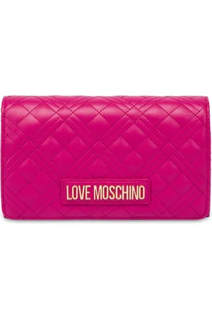 Moschino Bolsa de hombro con letras del logo