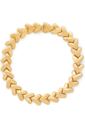 Tom Ford Collar bañado en oro con motivo de corazón