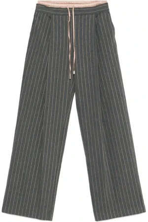 Ermanno Firenze Pantalones con motivo de rayas diplomáticas