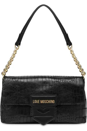 Moschino Bolsa de hombro con letras del logo