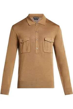 Tom Ford Playera tipo polo manga larga